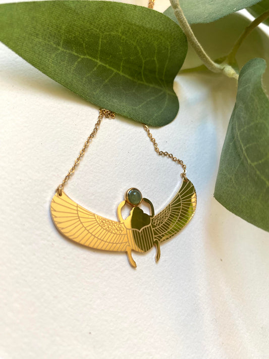 Collier scarabée