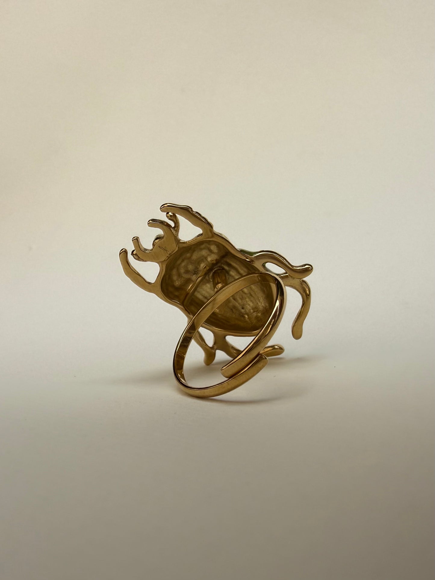 Bague Scarabée Dorée