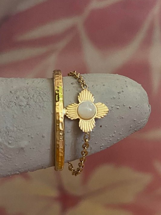 Bague double chaîne