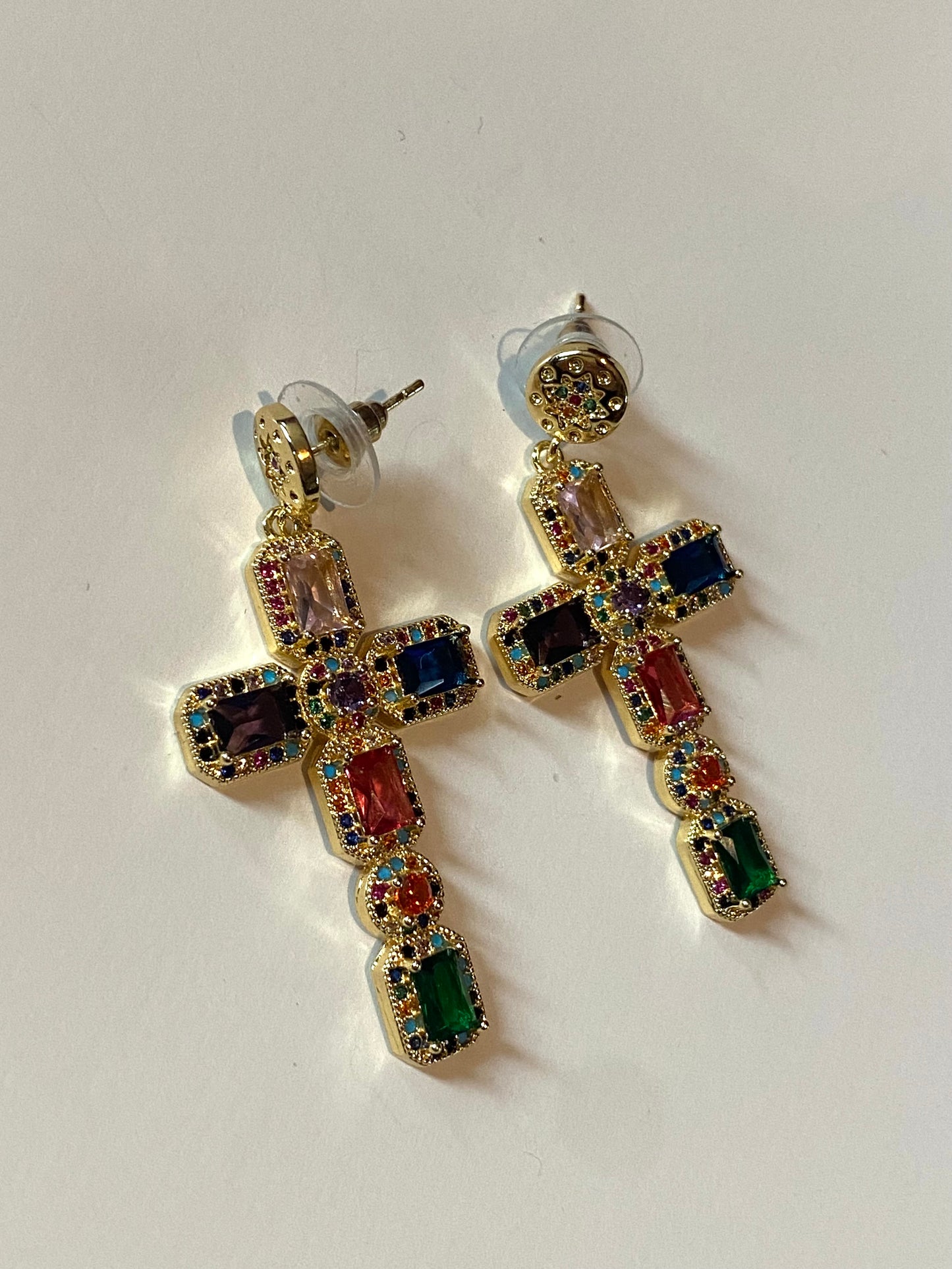 Boucles d'oreilles Croix Sara