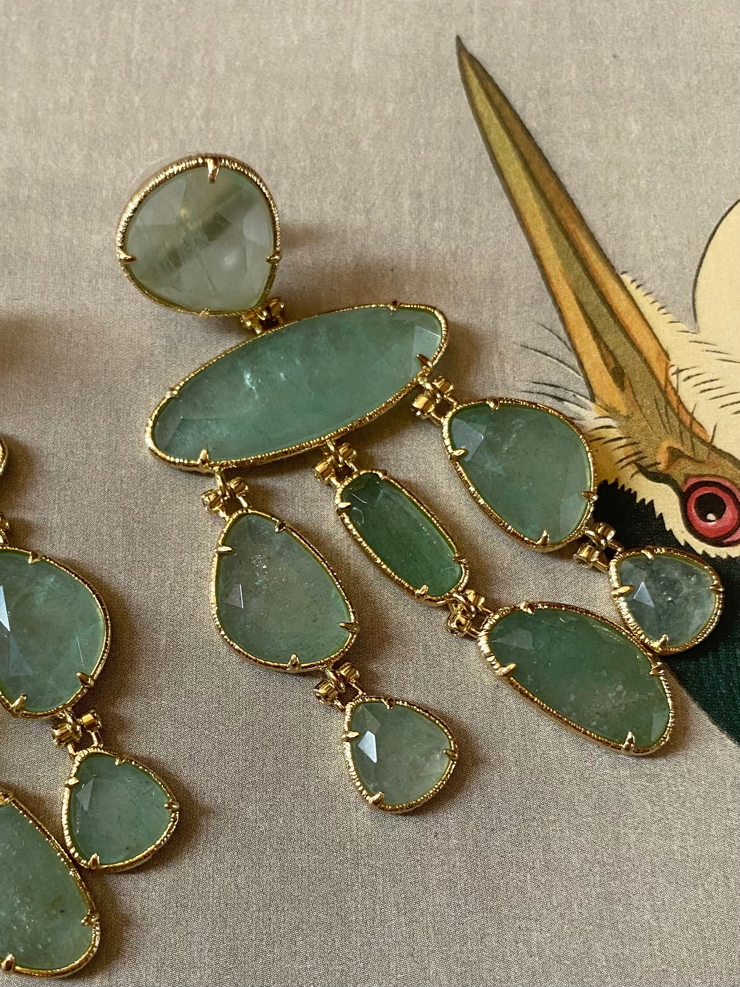 Boucles d'oreilles-pierres naturelles- Caterina