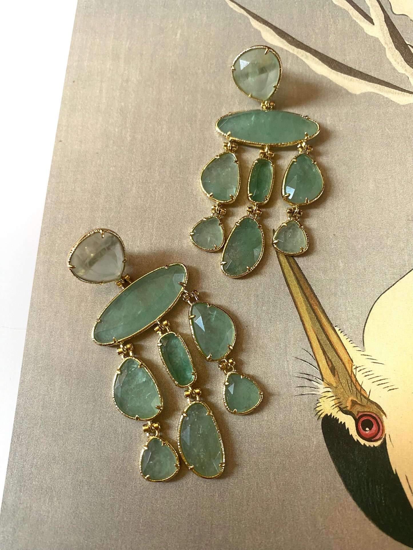 Boucles d'oreilles-pierres naturelles- Caterina