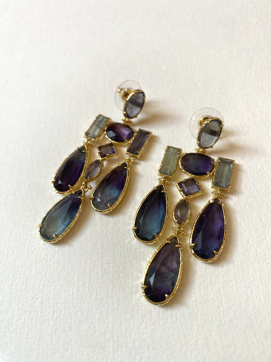 boucle d'oreille améthyste