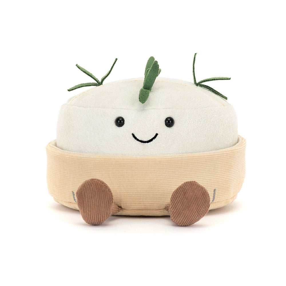 Tranche de camembert en peluche Jellycat Amuseable au sourire brodé