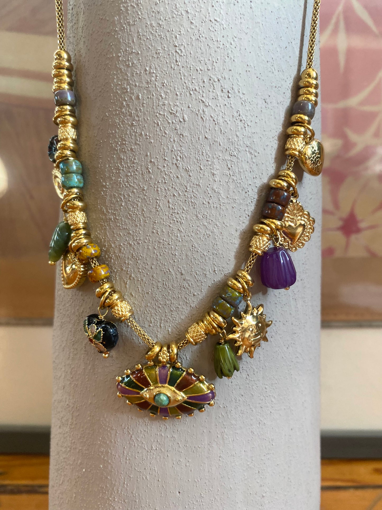 Collier pampilles oeil