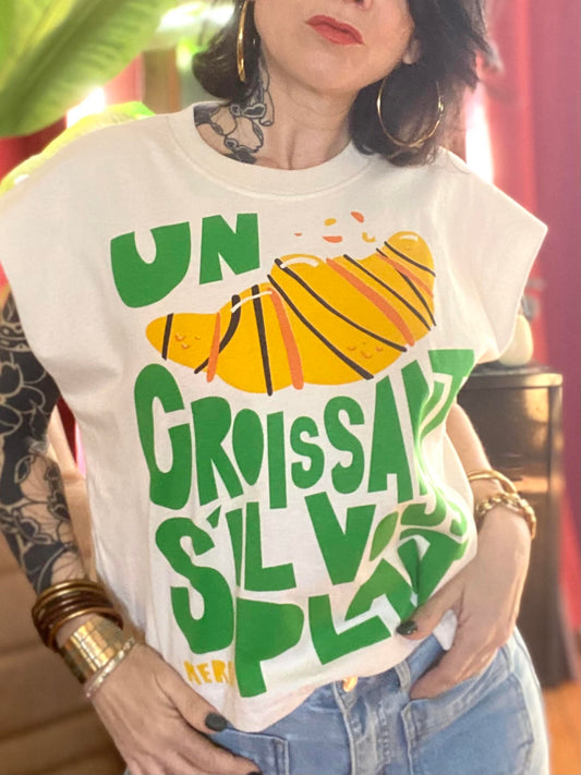 T-shirt croissant vert