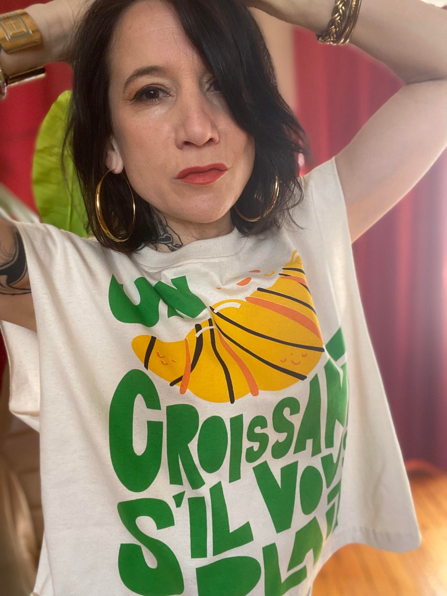 T-shirt croissant vert